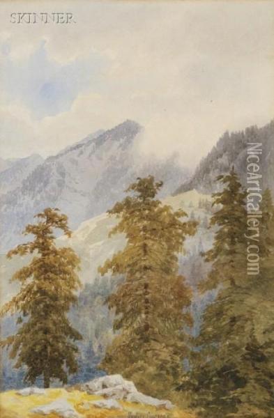 Mountain View, Possibly Mt. Mckinley, Alaska Oil Painting - Sidney Laurence