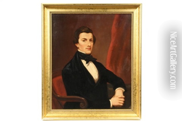 Portrait Of Stephen Collins Foster Oil Painting - Frederick Randolph Spencer