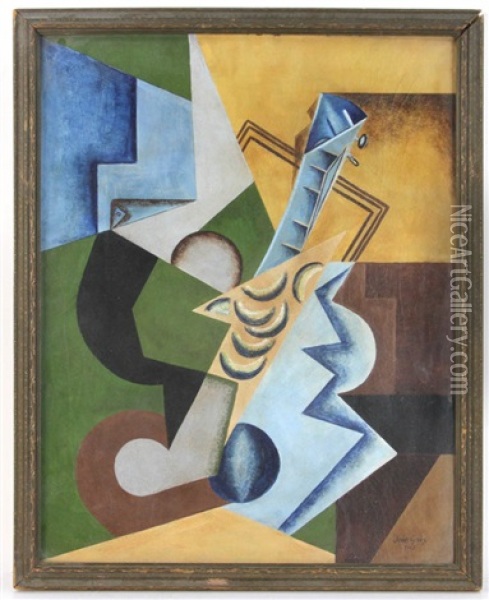 Abstract Oil Painting - Juan Gris