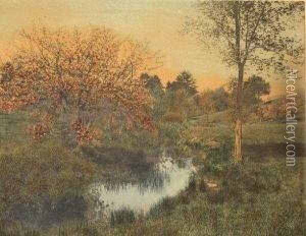 The Softness Of Spring Oil Painting - Wallace Nutting