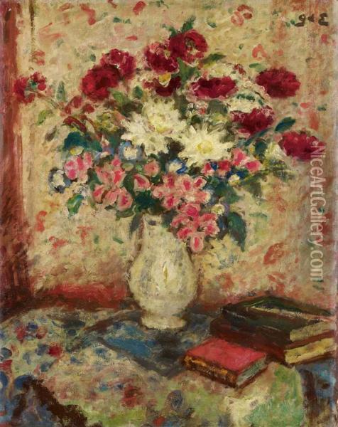 Bouquet De Fleurs Oil Painting - Georges dEspagnat