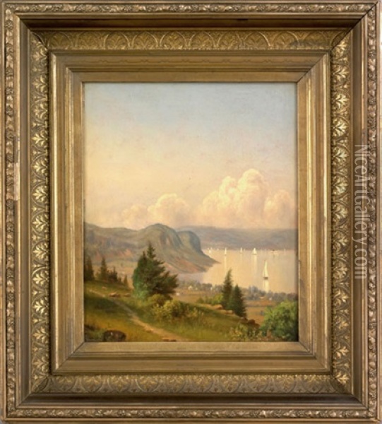 Old Dunderberg, Hudson River, Ny Oil Painting - Robert Pattison