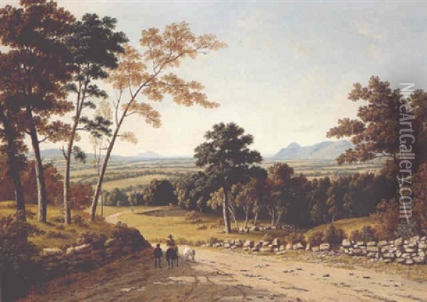 A View Of Ben Lomond, The Campsies And Dumgoyne Oil Painting - John Knox