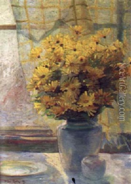 Sonnenblumen Oil Painting - Heine Rath