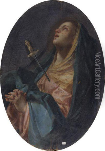 Mater Dolorosa Oil Painting - Francesco Trevisani