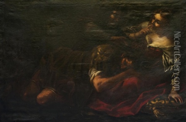 Sansone E Dalila Oil Painting - Francesco del Cairo