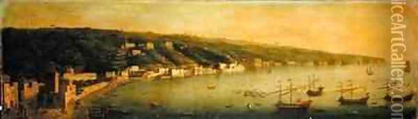 The Bay of Naples Oil Painting - Gaspar Butler