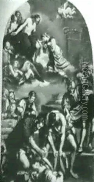 The Alterpiece Of Saint Petronilla Oil Painting -  Guercino