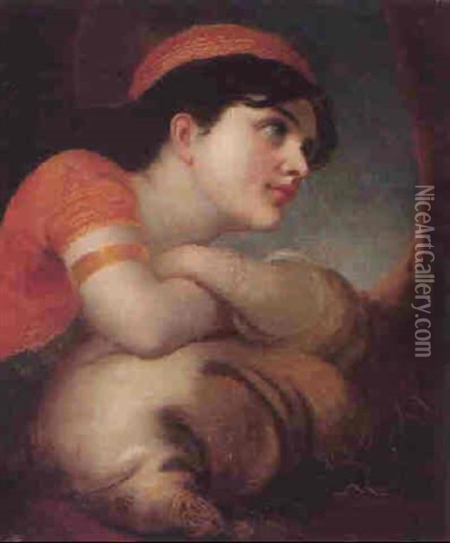 Medora Awaiting The Return Of The Corsair Oil Painting - John Eaton Walker