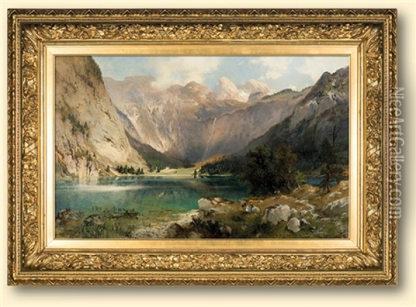 Obersee Landscape Oil Painting - Willibald Wex