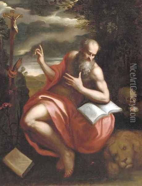 The Penitent Saint Jerome Oil Painting - Neapolitan School