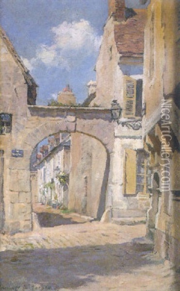 The Archway, Chateaudun Oil Painting - Stanhope Forbes