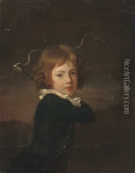 Portrait Of A Young Boy (lord Wood?) Oil Painting - Henri-Pierre Danloux