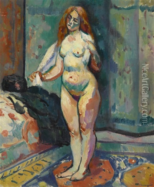 Le Modele Aveugle Oil Painting - Henri Charles Manguin