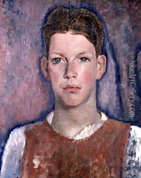 Head of a Boy Oil Painting - Glyn Warren Philpot