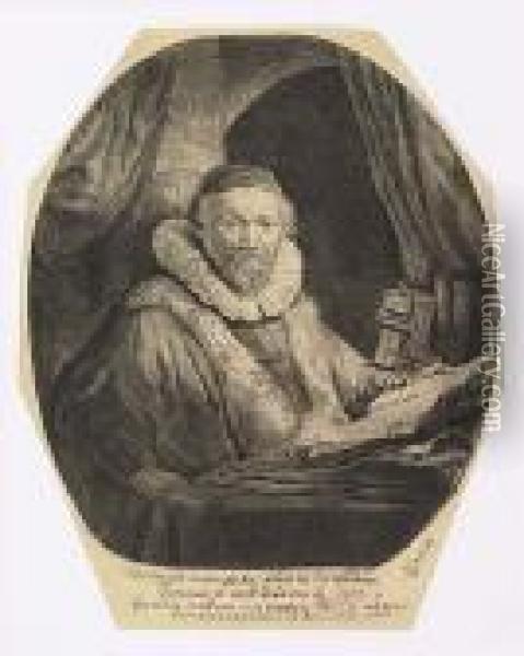 Jan Uytenbogaert, Preacher Of The Remonstrants<</b> Oil Painting - Rembrandt Van Rijn