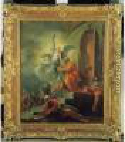 Saint Pierre Delivre Par L'ange. Oil Painting - Jean Baptiste van Loo