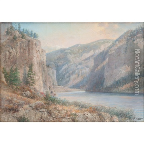 Western Landscape Oil Painting - Ralph Earl Decamp