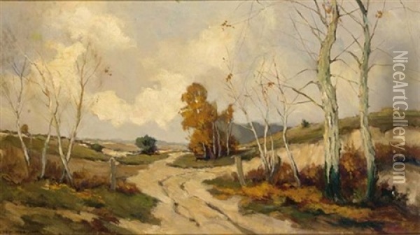 On The Heath Oil Painting - Xeno Muenninghoff