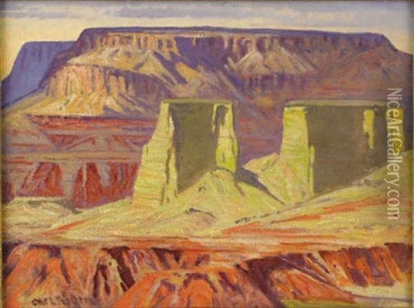 Jemez Canyon Oil Painting - Carl Redin