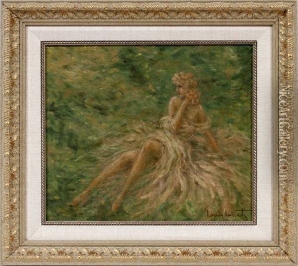 Seated Female Oil Painting - Louis Icart