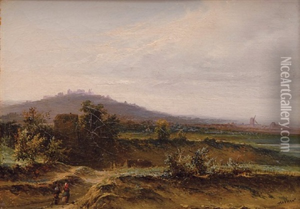 Kustenlandschaft Mit Muhle Oil Painting - Theodorus Ludovicus Mesker