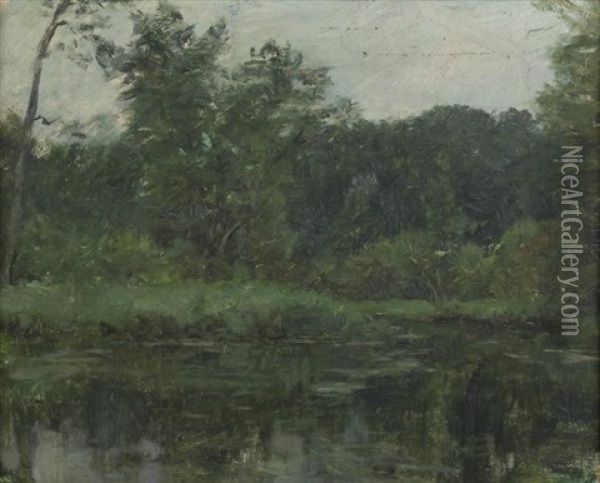 Long Island Landscape Oil Painting - Benjamin Rutherford Fitz