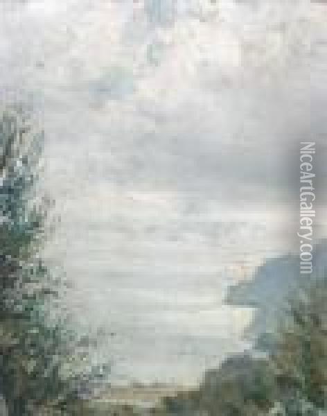 Capri, Mare E Cielo Oil Painting - Attilio Pratella