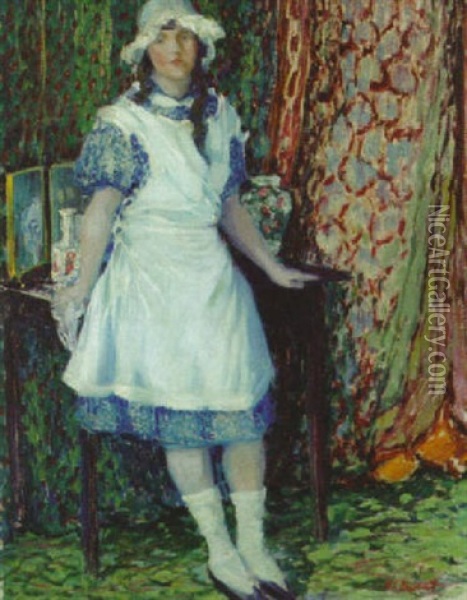 The Chambermaid Oil Painting - Everett Lloyd Bryant