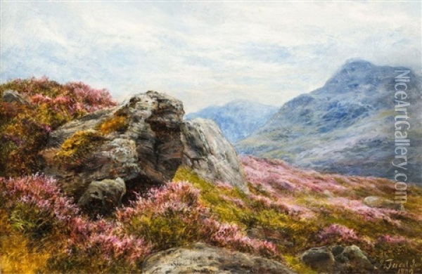 Warm Weather On The Moors Oil Painting - James Faed the Younger