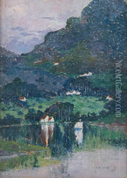 Vue De Norvege Oil Painting - Rodolf de Saegher