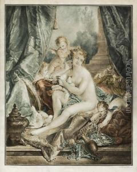 La Toilette De Venus Oil Painting - Jean-Francois Janinet