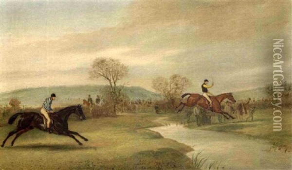 Cheltenham Annual Grand Steeplechase Oil Painting - Claude Lorraine Ferneley