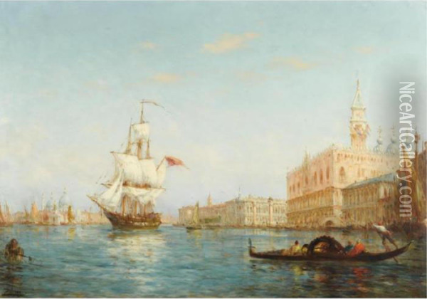 La Reine De L'adriatique Oil Painting - Felix Ziem
