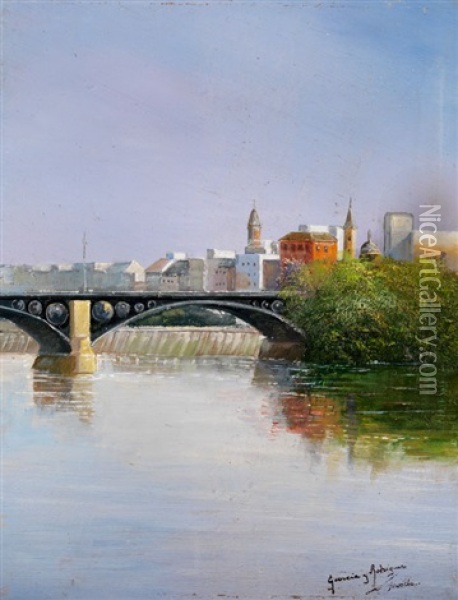 Ansicht Von Sevilla Oil Painting - Manuel Garcia y Rodriguez