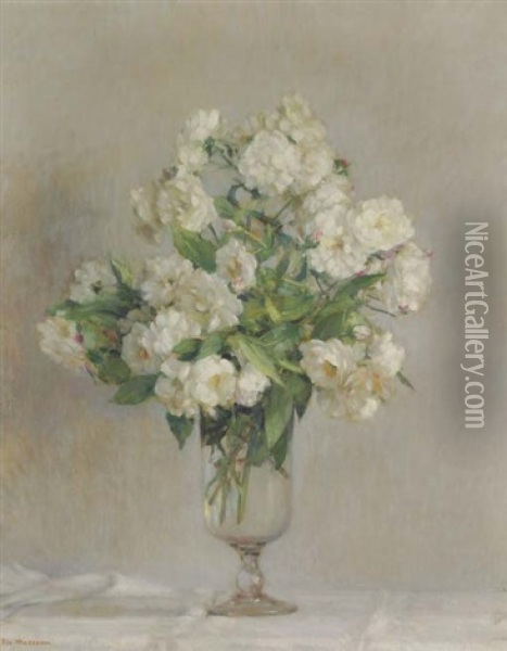 Bouquet De Fleurs Oil Painting - Pierre Felix Fix-Masseau