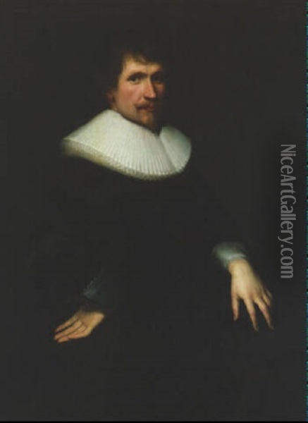 Portrait Of A Gentleman Oil Painting - Anthony van Ravesteyn the Younger