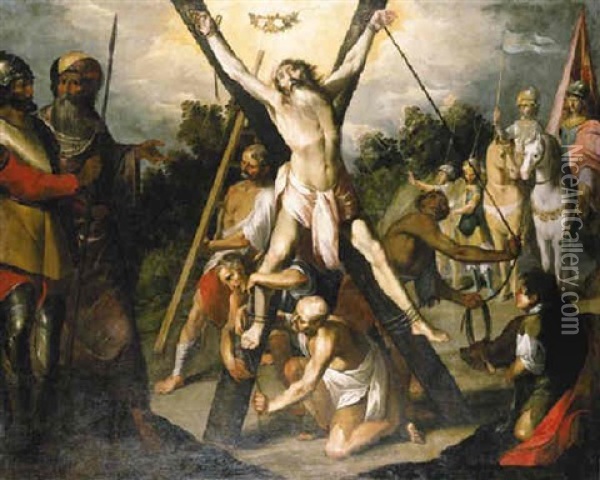 The Martyrdom Of Saint Andrew Oil Painting - Antonio Del Castillo Y Saavedra