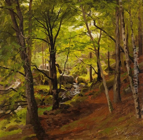 Waldstuck Im Harz Oil Painting - Karl Buchholz