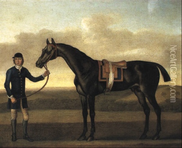 The Earl Of Portmore's 'moorcock' In Landscape Oil Painting - James Seymour