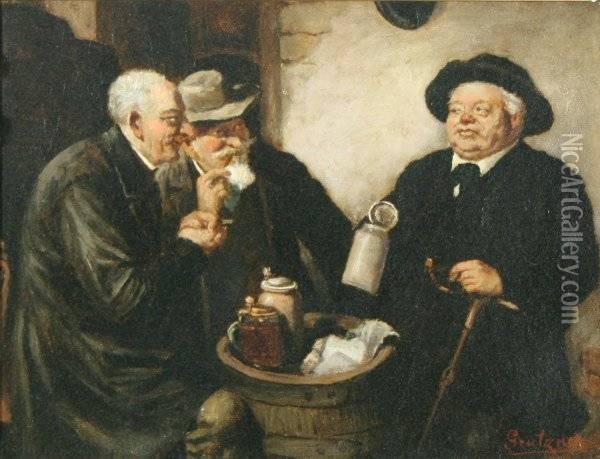 Old Friends Oil Painting - Eduard Von Grutzner