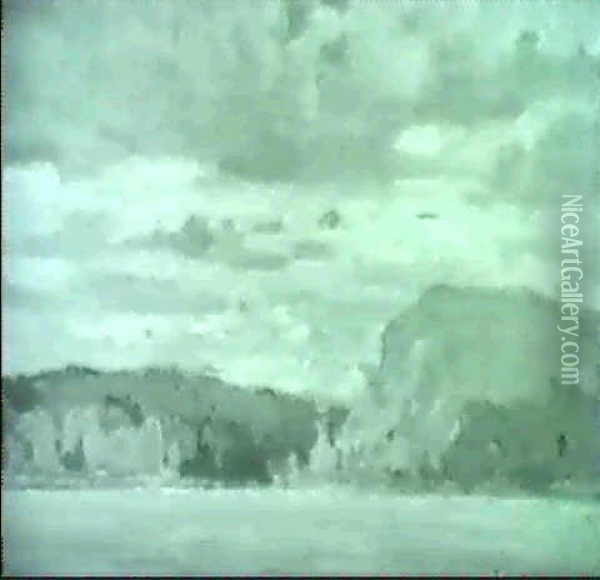 Canoe Lake Oil Painting - John William Beatty