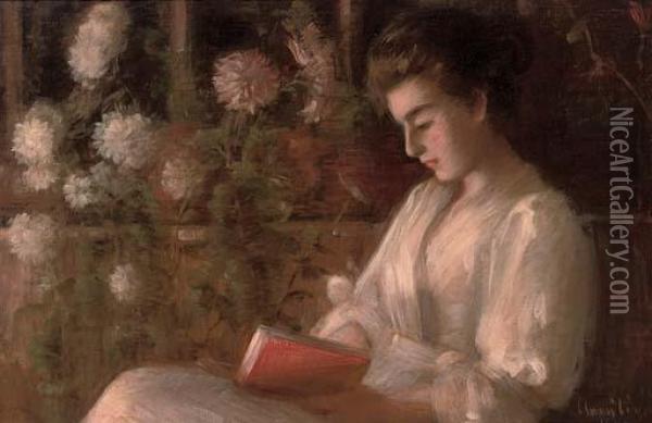 A Quiet Read Oil Painting - Annie Rose Laing