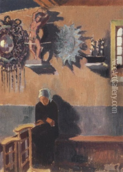 Contemplation Oil Painting - Maurice Denis