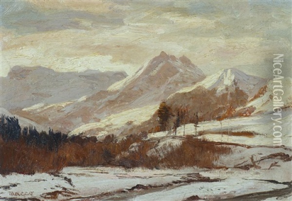 Studie In Den Alpen Oil Painting - Georg Macco