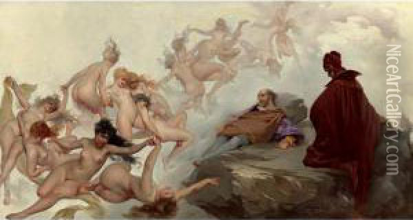 Le Reve De Falero Oil Painting - Luis Ricardo Falero