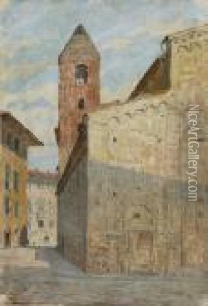 Scorcio Di Cattedrale Oil Painting - Luigi Gioli