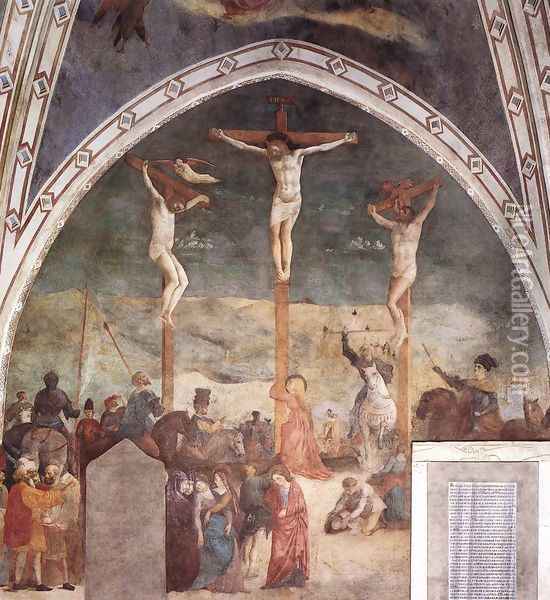 Crucifixion 1428-30 Oil Painting - Tommaso Masolino (da Panicale)