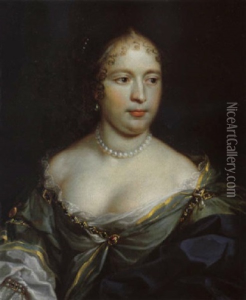 Bildnis Einer Dame (anne D'autriche, Konigin Von Frankreich?) Oil Painting - Charles Beaubrun
