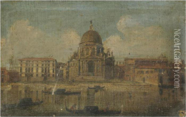 Venice, A View Of Santa Maria Della Salute Oil Painting - Michele Marieschi